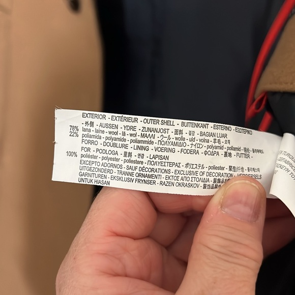 NWOT - ZARA 78% Wool blend men’s coat camel size L jacket fall winter - Picture 10 of 15